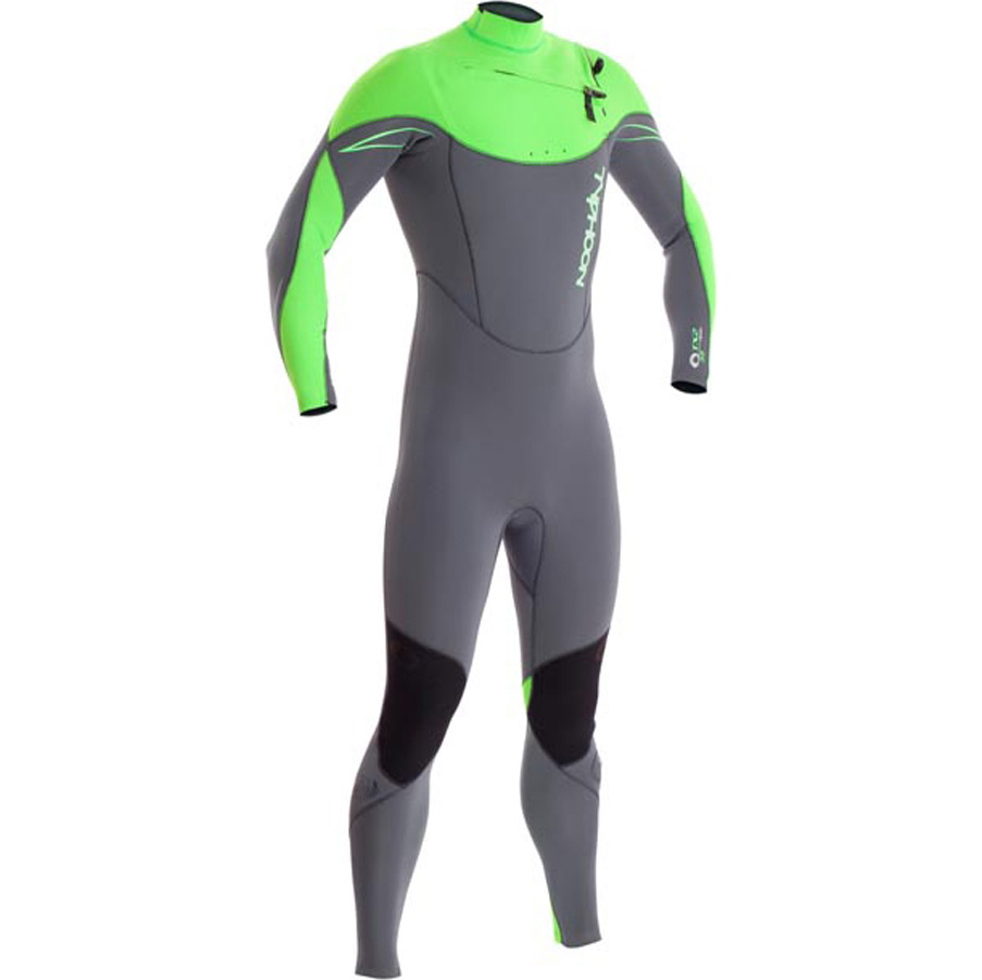 Typhoon TX2 3/2mm Chest Zip Wetsuit Green 250721 2ND